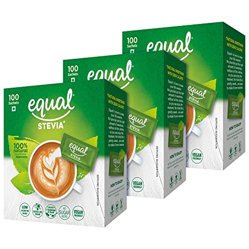 Equal Stevia Natural Sweetener, Sugar Free, 100 Sachet, Pack of 3 (B08NPK4CJN) Amazon Price History, Amazon Price Tracker
