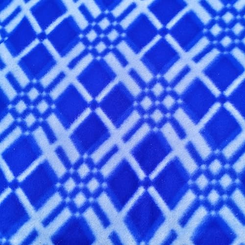 Image of Winter Soft Single Bed Warm Woollen Blend Fleece Duvet Cover | Blanket Cover | Quilt Cover | Razai Cover with Zipper, Woolen Fabric Size- 90 x 60 in, Color- Blue, Single Bed