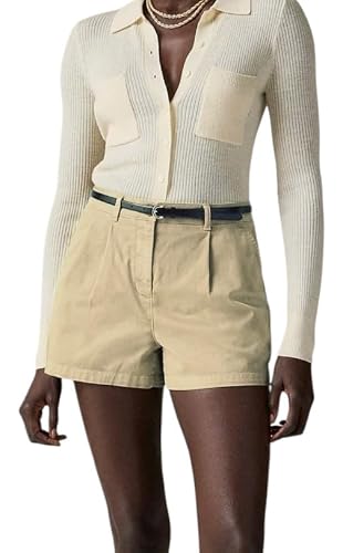 Women's Beige Walking Hiking Shorts UK 10 12 14