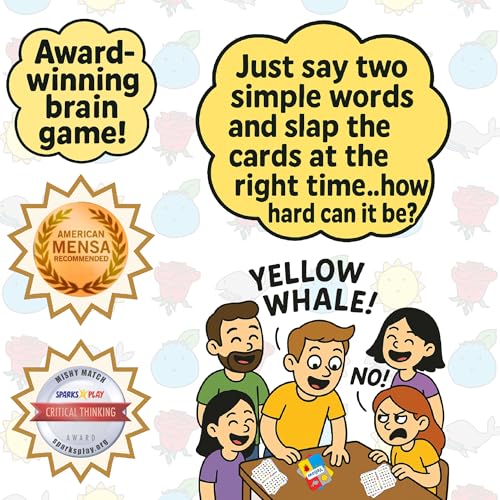 Mishy Match Award-Winning Card Game for Adults & Teens - Hilarious Brain-Melting Party Game - Fun Brain Teaser Games - Mensa Games - Funny Card Games - Fun Brain Puzzle Card Games - Image 3