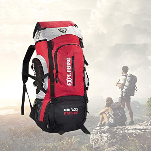 MOCHILA DE CAMPING/TRILHA IMPERMEÁVEL 55L Cor:Cinza