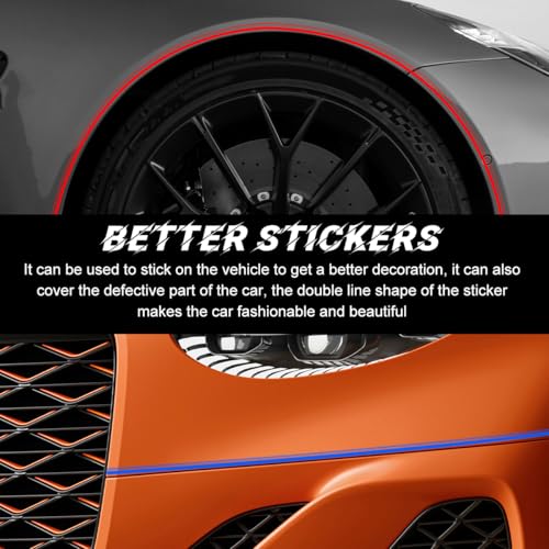 Gasedin 1 Roll×33Ft Pinstriping Tape for Car, Vinyl Pinstriping Tape Stripe Decal, Auto Striping Tape Emblems Trim for Vehicles Motorcycles Homes Boats DIY, Car Accessories (Gray)