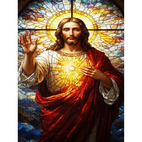 Bowetile Diamond Painting Kit Completo Gesù Bambino, Pittura 5D Diamante