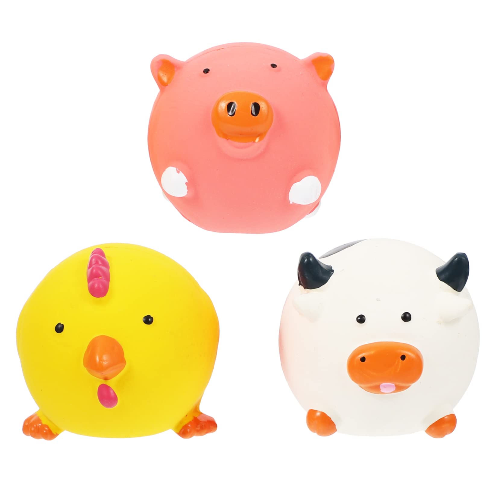 Sosoport 9stücke Teiliges Quietschspielzeug Für Hunde Lustiges Kauspielzeug Für Welpen Interaktive Tier-Sets Aus Langlebigem Latex Fördert Zahnpflege Und Spielvergnügen Für Kleine Und