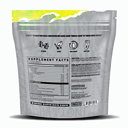 Ghost Hydration Packets, Sour Patch Kids Redberry, 24 Sticks, Electrolyte Powder - Drink Mix Supplement With Magnesium, Potassium, Calcium, Vitamin C - Vegan, Free Of Soy, Sugar & Gluten #TOP1