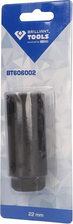BRILLIANT TOOLS BT606002 Lambda Sensor Socket Long [Powered by KS Tools] Black 1-Piece