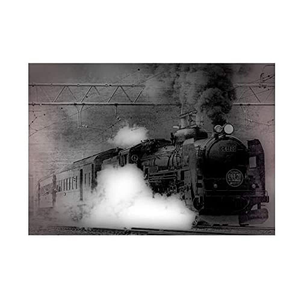 Wee Blue Coo Vintage Locomotive Steam Train Wall Art Print