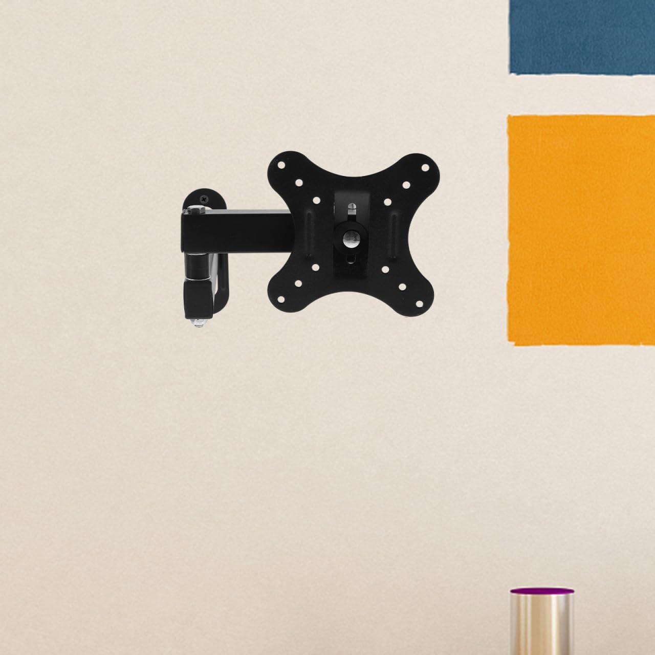 Artibetter Adjustable Wall Mount Tv Monitor Bracket for Screens Space-Saving Retractable Design Compatible with Home Office and Classroom Use