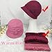 Women Newsboy Caps Scarves Winter Ski Snow Warm Scarf Fashion Knit Casual Cap Neck Warmer Men Outdoor Travel Snow Skating(Wine Red)