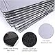 JDCMEI 6 Stück Dämmmatte, 250 x 180 x 5mm Auto Schallschutzmatte, Isolierung Matte Schallschutz, Selbstklebend KFZ Lärmschutz, Alubutyl Auto Dämmplatten für Lärmschutz, Antivibration und Schallschutz