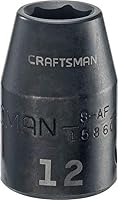 Vista 9 de CRAFTSMAN Llave de vaso de impacto poco profunda, métrica, 1/2 pulgada de transmisión, 21 mm (CMMT15868)
