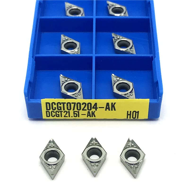 Herramientas de torno insertos 10pcs DCGT070204 AK H01 miniatura 4