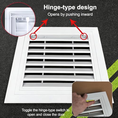 Trappe d'accès à persiennes pour cacher vos câbles et gaines de ventilation - 5