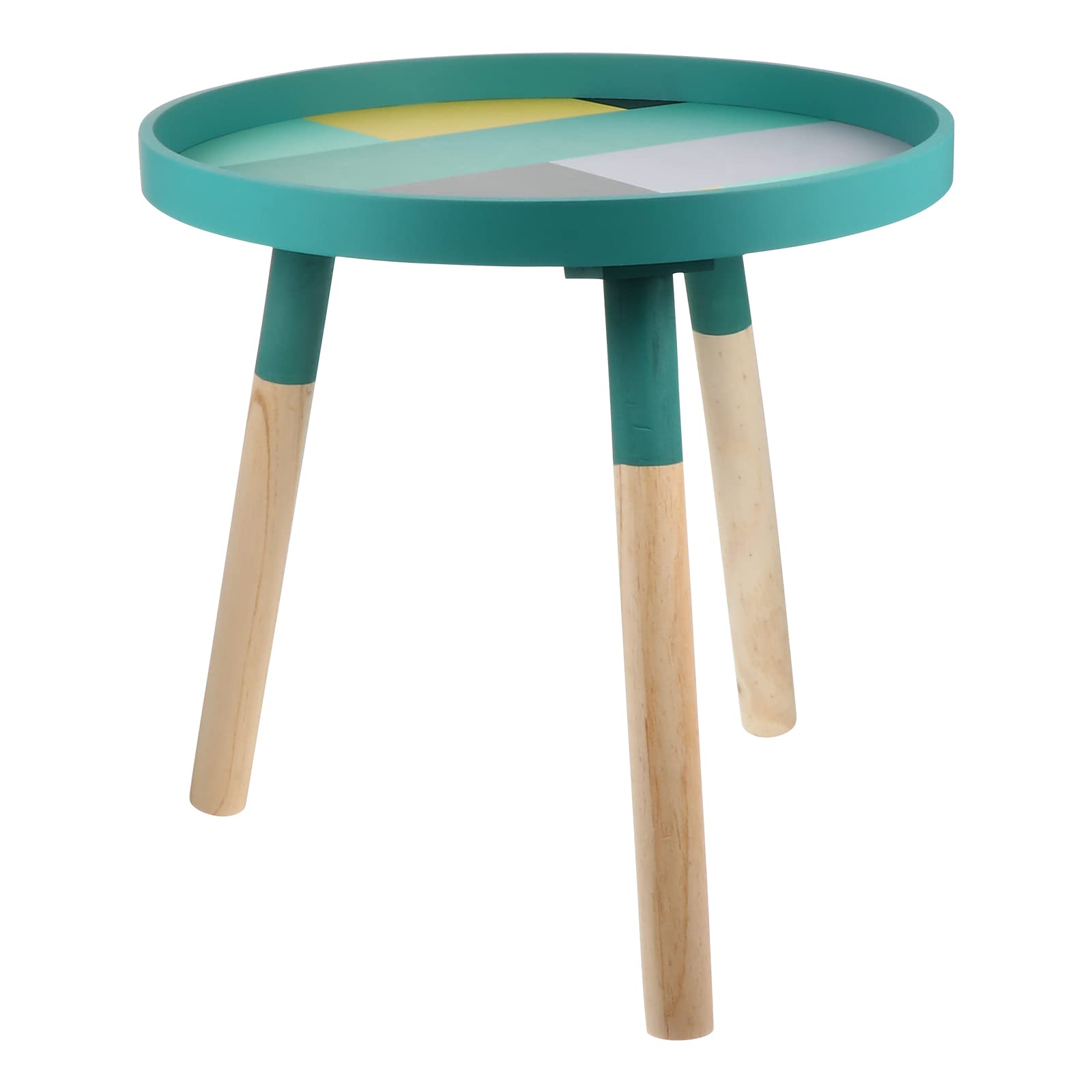 Table basse ronde table de chevet en bois et meuble d'appoint