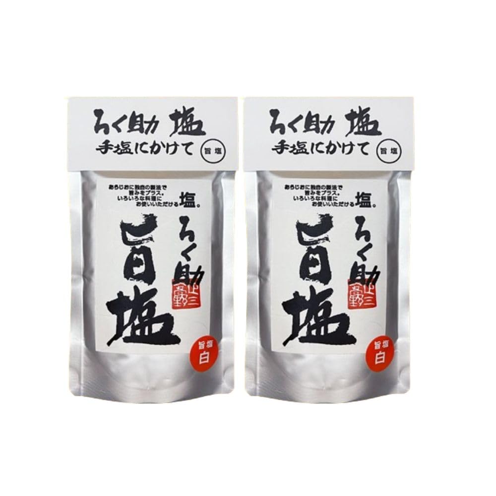 Amazon.co.jp: 東 洋食品 ろく助塩 白塩 130g 2袋セット : 食品・飲料