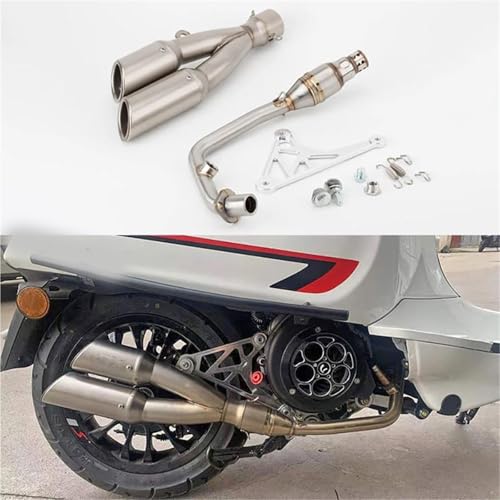Escape de motocicleta para Vespa soluciona la pérdida de potencia 3