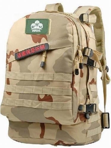 Pattonc series Laptops travelling Camping Hiking backpack--TRUE WATERPROOF,TEN years warranty. Super capacity 40L/45L. computer notebook tablet,knapsack,rucksack army knife Militery style bag for man woman Travel Leisure Satchel pocket Fashion multifunction Function Bike bicycle--ASPC40L-1 (02 Desert camo)