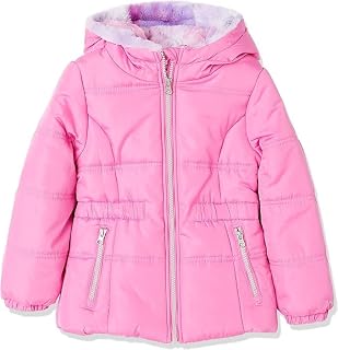 Girls Heavyweight Fleece Lined Puffer Jacket - Ultimate Warmth and Style for Winter Adventures
