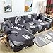 Fundas de sofá Funda de sofá en Forma de L Funda de sofá elástica para Sala de Estar Chaise Lounge Funda seccional A22 4 plazas