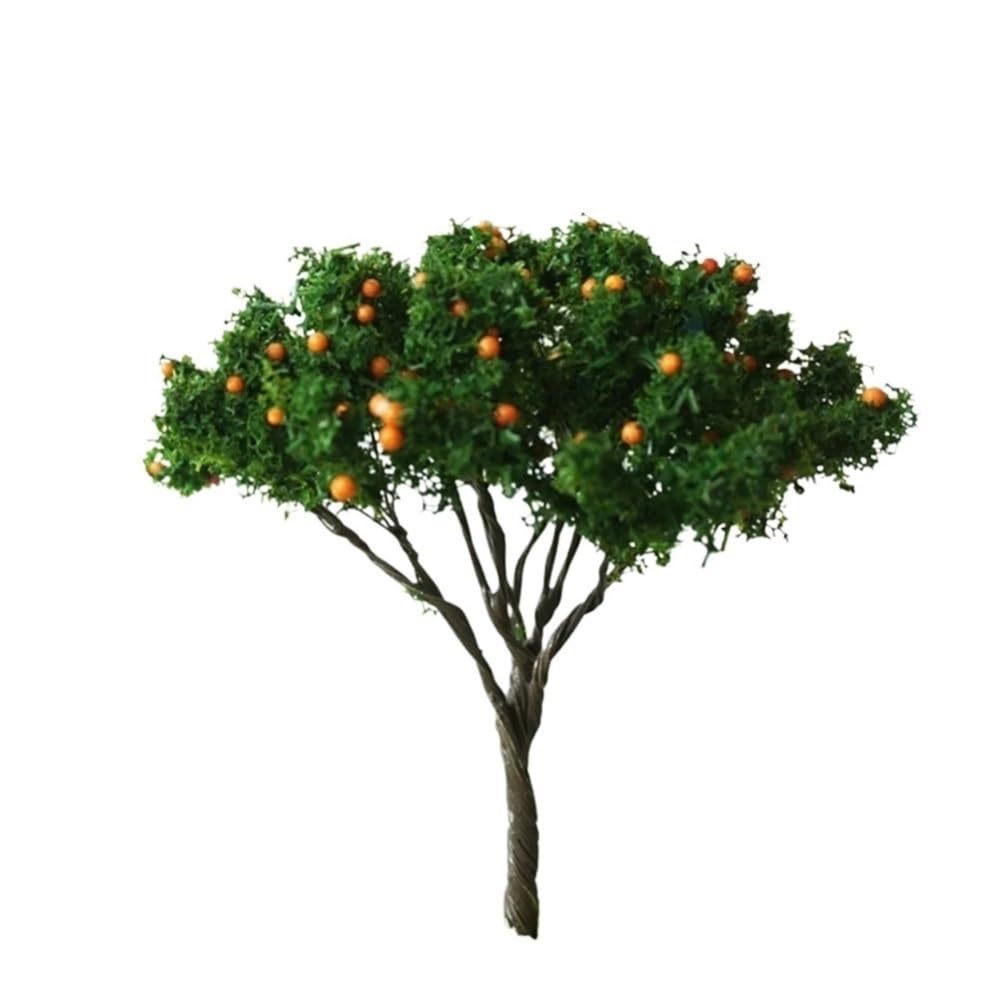 Landscape Greenery 20pcs Garden Sandbox Material Simulation Model Trees, Tree 7cm Decorate Building, Mini for Crafts Diorama