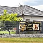 Personalized Custom Birthday Banner With Photo Name - Perfect For Men, Women & Kids - Customized Birthday Backdrop Banners For Party Decorations - Image 2