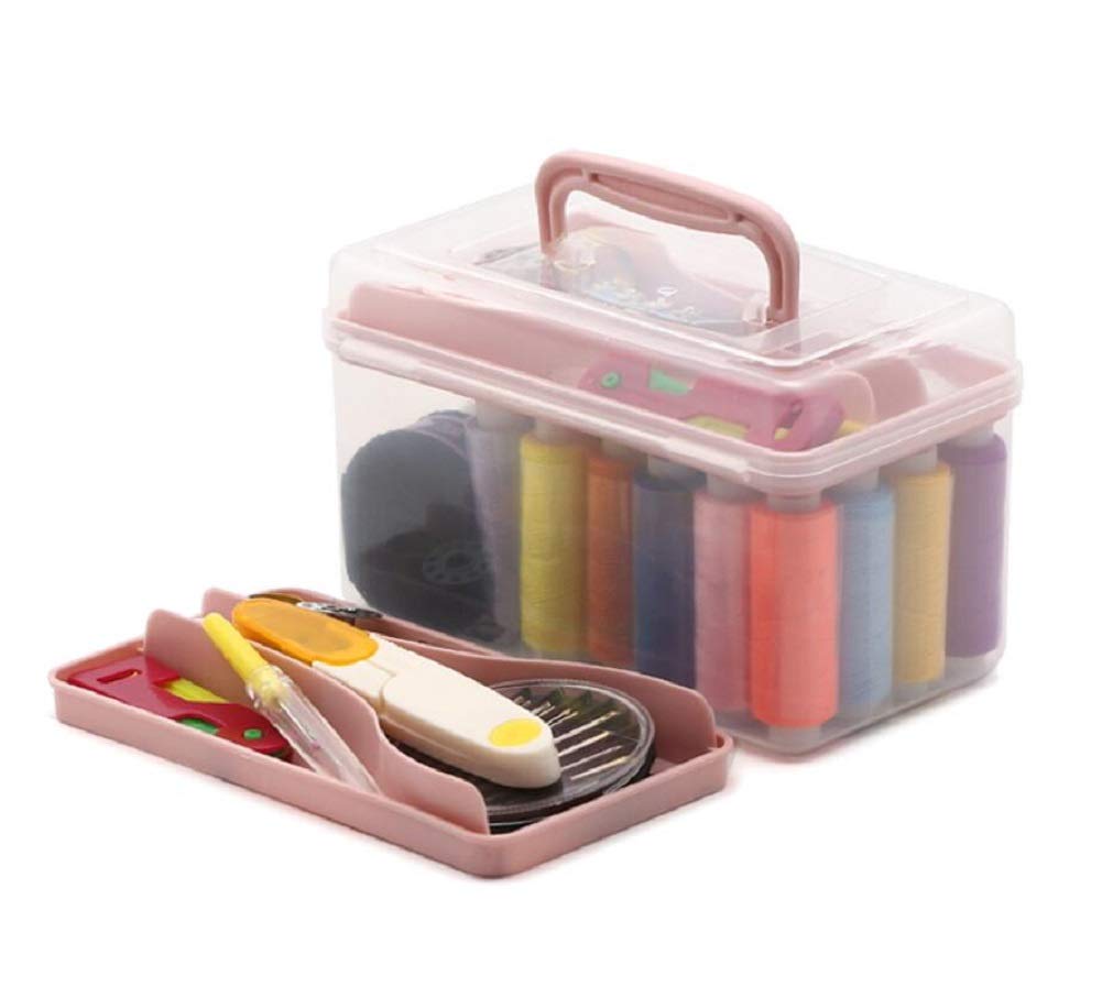 Kit De Costura, Accesorios De Suministros De Costura, Mini Costurero para Bricolaje, Adultos, Principiantes, Emergencias, Viajes, Hogar, con Tijeras, Hilo, Aguja (15 * 9.2 * 8Cm)