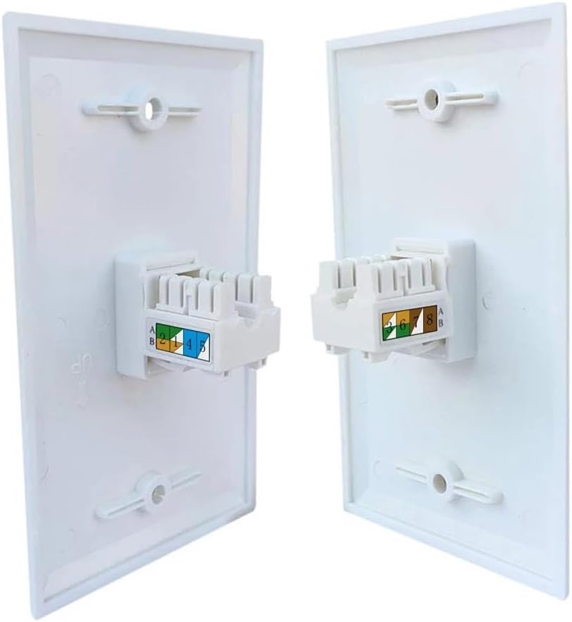 CAT6 Ethernet punch down jack wall plate,(3-Port)