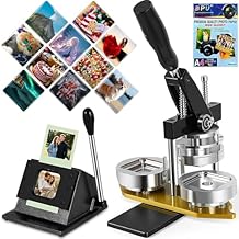 Magnet Maker Machine, 2x2 in DIY Photo Magnet Making Machine with Heavy-Duty Paper Cutter +200 Sets Supplies + 100pcs Photo Paper