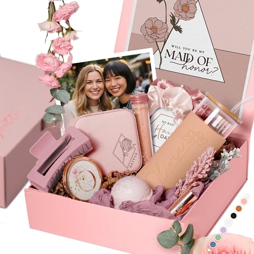 Personalized Bridesmaid Proposal Gifts for Bridesmaid Gifts, Maid of Honor