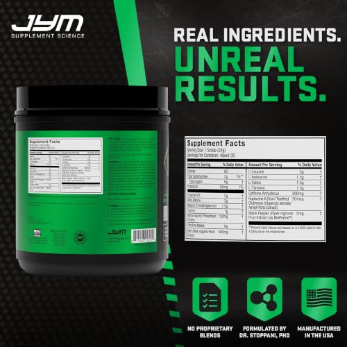 JYM Supplement Science PRE30PL300 Pre Workout Supplement