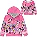 Girls Hoodies Sweatshirts Cute Cartoon Graphic Long Sleeve Zipper Jacket Hoodied