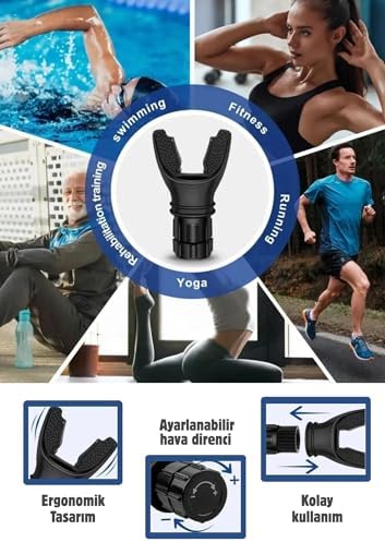 UNİCHROME Nefes Egzersiz Ayarlanabilir Nefes Zorluğu Nefes Dayanıklılığı - Görsel 3