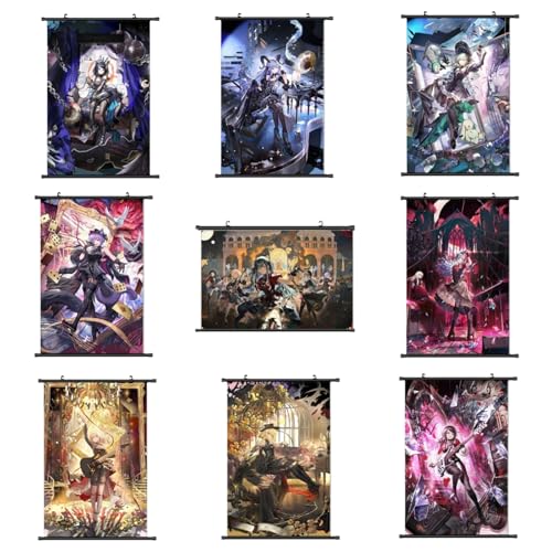 [HESHI] BanG Dream! Ave Mujica アークナイツ かけ絵 タペストリー 背景布 壁面掛け絵 飾り布 壁布 ゲームグッズ 周辺 オーナメント 高い人気 部屋の装飾 誕生日ギフト 祝日贈り物 グッズ ギフト プレゼント (60*90cm,J)の商品画像（Amazon）