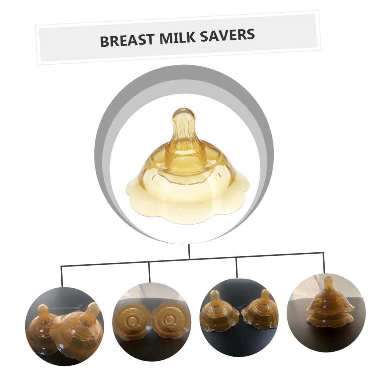 Silicone Breastfeeding Shields Breast Milk Protectors Nursing Cups Breastfeeding Moms 2pcs Soft Flexible Milk Saver for Nursing