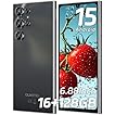 OUKITEL C61 SIM-Free & Unlocked Mobile Phones 2025- Android 15, 6.88" Display Smartphone, 16GB+128GB/1TB, 5150mAh Battery Phone, 13MP Camera, 4G Dual Sim/Fingerprint/Face Unlock/GPS/BT5.0, Black