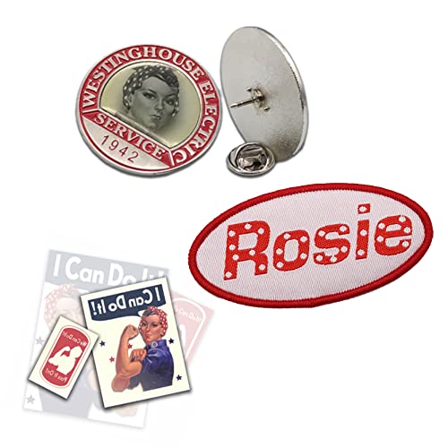 Insigne en émail Rosie the Riveter d'une précision historique rare