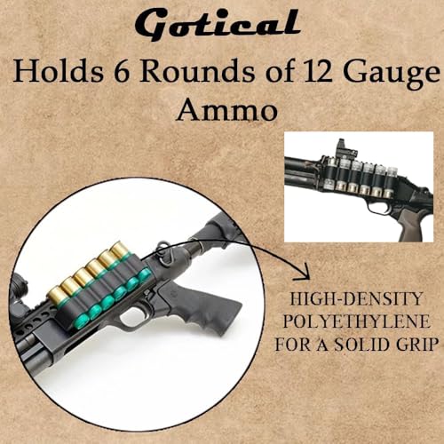 Combo of 2 | 12 Gauge Picatinny Side Saddle Ammo Holder & Red Dot Reflex Sight Scope 1x22x33mm Rifle Scope Optic Accessories, Installs on to Your Picatinny mounting Platform with no Additional