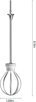 Colarlemo 2-Pack Milk Frother Replacement Balloon Whisk Compatible with Colarlemo Frother Wand Handheld Coffee Foam Maker, Stainless Steel