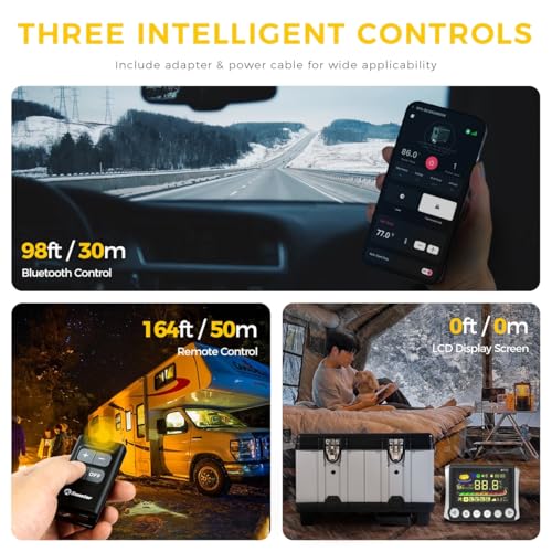 8KW TB10 Toolbox Diesel Air Heater, AC 240V DC12V 24V Night Parking Heater, w/ 5500m Adaptive Plateau, Auto Start - Stop, Ventilation Mode, LCD Panel & APP control, for Campervan Car Trucks RV Trailer