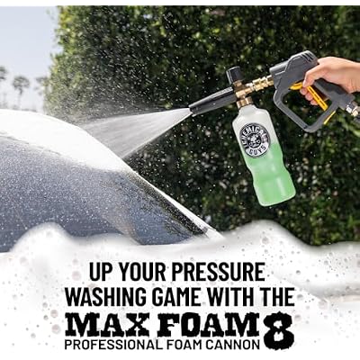 Chemical Guys CWS_402 Mr. Pink Super Suds Shampoo & Superior Surface Cleaning Soap, 128 fl oz (1 Gallon) + HOL144 TORQ Foam Cannon Snow Foamer , Works With Pressure Washer (2 Items)
