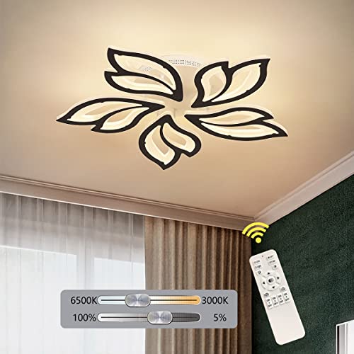 Garwarm LED Ceiling Light Fixture, 60W Modern Leaves Ceiling Lamp