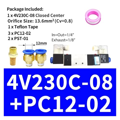 Électrovanne pneumatique 4V430C-15 contre les pertes de pression - 3
