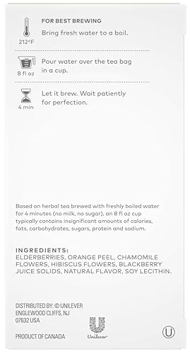 Miniatura 3 de Tazo Foragers - Juego de 16 bolsas de té de saúco y mora sin cafeína 2 unidades