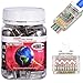RJ45 23AWG Cat6a Cat6 Connector Gold Plated 8P8C Pass Through Shield Plug （50Packs）