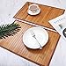 Bamboo Placemats for Dining Table, Placemats Set of 4,Stain-Resistant,Heat-Resistant Place Mats,Durable and Sturdy Dining Place Mats for Kitchen Table (Original)