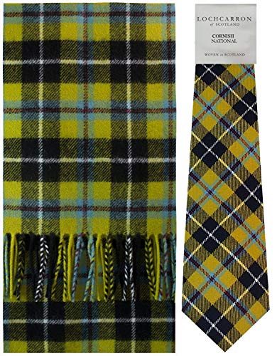 Tartan Cornish National set de bufanda y corbata escocesa I LUV LTD 2