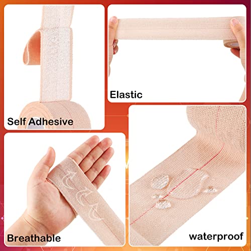 16 Rolls Elastic Adhesive Bandage Tape Self Adherent Cohesive Wrap Bandages Adhesive Elastic Tape Flexible Stretch Bandages For Sports Ankle, Knee And Wrist Sprains Animal Pets (2 Inch X 5 Yard) #TOP2