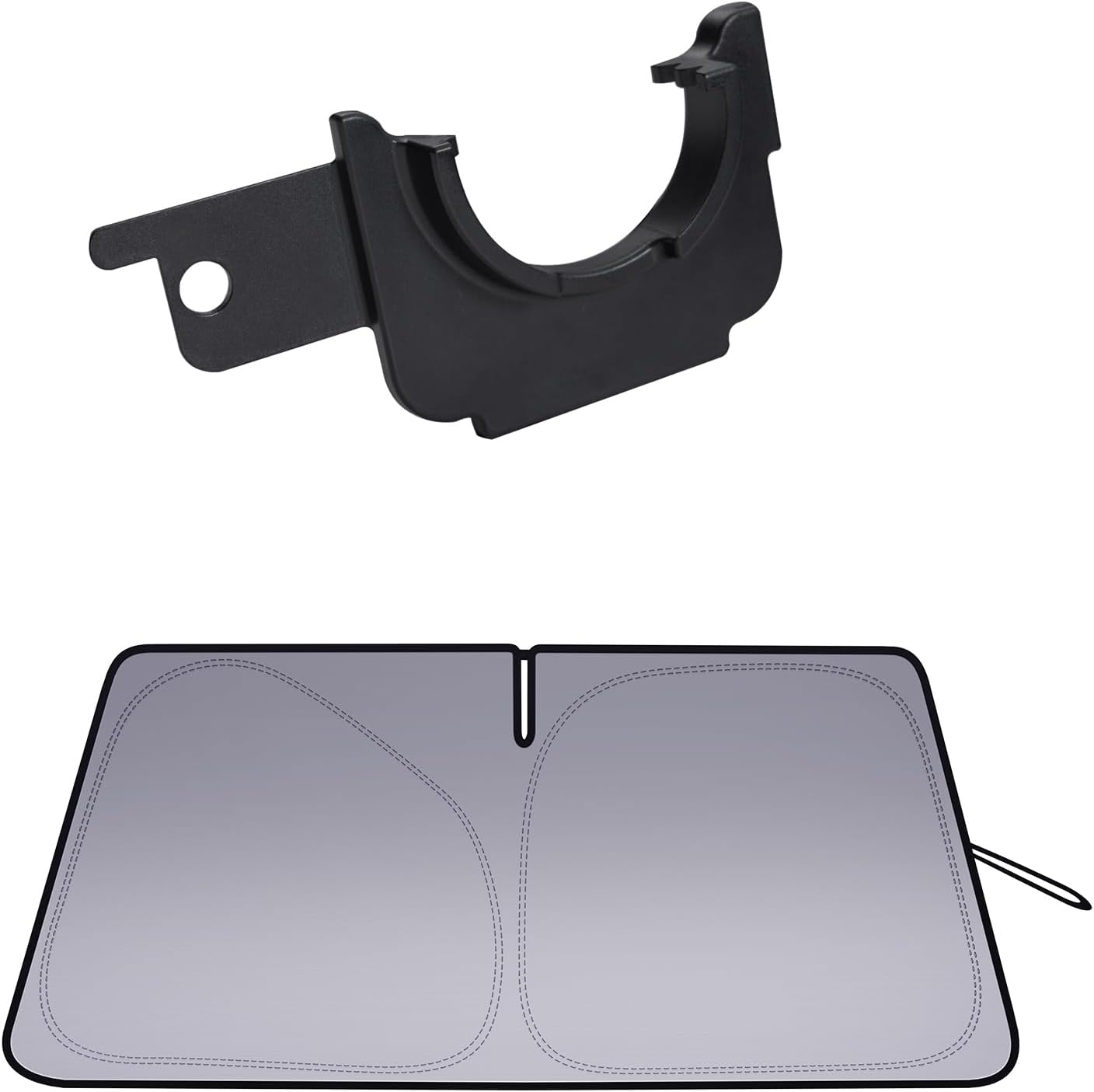 JDMCAR Windshield Sun Shade and Gas Cap Holder Compatible with Toyota Tacoma Accessories 2016-2023