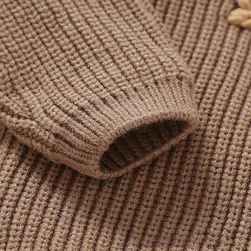 Toddler Kids Xmas Reindeer Knitted Sweaters Long Sleeve Christmas Knit Pullover Boys Girls New Year's Knitwear4