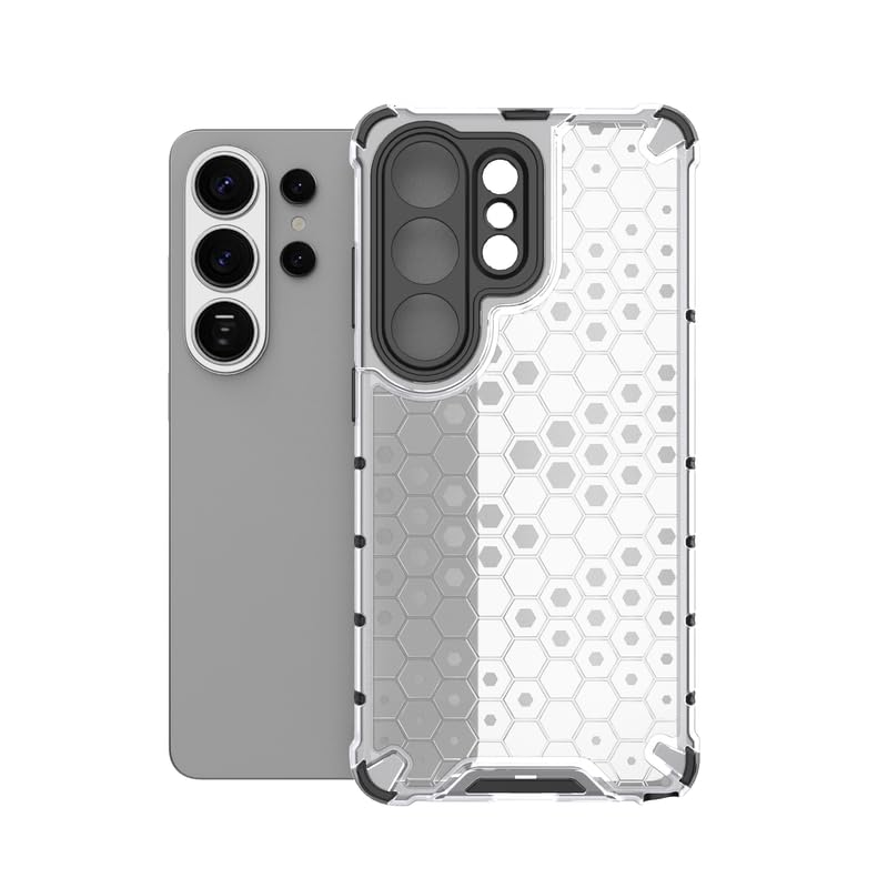 Image of Plastic Bumper Back Case Cover for Samsung Galaxy S26 Ultra 5G (Transparent)